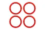 Traxxas Aluminium Pro Scale Beadlock Rings 4Pcs - Red 10276-RED