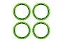 Traxxas Aluminium Pro Scale Beadlock Rings 4Pcs - Green 10276-GRN