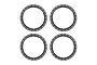 Traxxas Aluminium Pro Scale Beadlock Rings 4Pcs - Grey 10276-GRAY