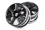 HB 3.3" Edge Black Chrome Rims 2Pcs 67768