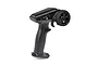 Spektrum SLT2 2-channel pistol grip RC transmitter in black, featuring a steering wheel with foam grip and throttle trigger.