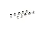A set of ten silver metal pivot balls for Losi RC vehicles arranged on a plain white background.