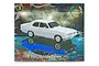 DDA Collectables 1/24 scale Holden LJ Torana GTR XU1 plastic model kit box art featuring a white model car against a blue and grey patterned background.