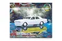 Product box for a 1/24 scale DDA Collectables Ford XW GT Falcon Sedan plastic model kit, featuring a white model car on a reflective surface.