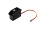 A black Losi S900S steering servo with a three-wire connector cable against a white background.