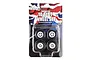 DDA Collectables 1/24 scale unpainted 10-slot wheel set in original blister packaging with Union Jack background.