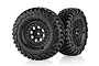 RGT 1/10 Intruder Tyres on Black Rims 2Pcs - Glued Wheels R86789