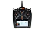 Front view of the Spektrum iX20 20-channel RC transmitter with a touchscreen display, control sticks, and switches against a white background.