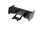 A black Pro-Line Sector RC car wing with side dams featuring the Pro-Line logo, shown from a high-angle perspective against a white background.