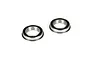 Two Losi 15x24x5mm rubber shielded flanged ball bearings shown from an angled perspective on a white background.