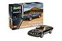 Revell 1/8 scale model kit box and a fully assembled black 1979 Pontiac Firebird Trans Am model car.