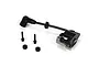 Losi ignition coil assembly with spark plug wire, boot, two mounting screws, and two rubber grommets on a white background.