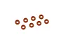 Kyosho Grooved Shock O-Rings 8Pcs - Orange ORG03XRB