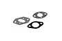 Three engine gaskets for a Losi 26cc engine, including two grey fibrous gaskets and one black gasket, arranged on a white background.