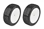 Team Associated 2.2" RB10 Front Tyres on White Dish Rims - Glued Wheels 2Pcs 72018
