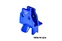 A blue anodized aluminium GPM Racing centre differential gear cover for RC cars, featuring 7075-T6 aluminium construction.