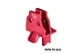 A red anodized aluminium centre differential gear cover by GPM Racing, featuring a machined 7075-T6 alloy construction.