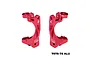 GPM Aluminium Front Hub Carriers (C-Hubs) 2Pcs - Red TJ019-R