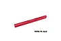 A red anodized aluminium T-bar chassis brace by GPM Racing, featuring a T-shaped profile and mounting holes at each end.