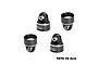 GPM Aluminium Shock Top Caps 2Pcs - Black TPSCAP-BK