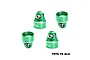 GPM Aluminium Shock Top Caps 2Pcs - Green TPSCAP-G