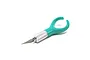 Excel Blades finger knife with a green plastic ring handle and a silver knurled metal grip holding a sharp craft blade.