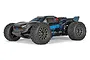 ARRMA VORTEKS 223S 1/10 scale RC truggy in blue and black livery, shown from a three-quarter front angle on a white background.