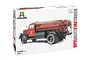Italeri 1/24 scale Opel Blitz Fire Truck plastic model kit box art showing a red vintage fire truck.