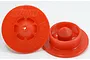 Two red plastic RPM Bearing Blaster cleaning tools shown from different angles on a white background.