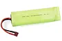 A lime green HSP 8.4V 4200mAh NiMH soft case battery pack with a T-style connector on a white background.