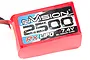 nVision 7.4V 2500mAh RX Soft Case LiPo Battery NVO1504