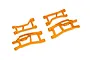Traxxas HD WideMaxx Front Upper and Lower Suspension Arms 4Pcs - Orange 10725-ORNG