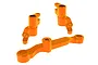 Traxxas Aluminium Steering Bell Crank/Drag Link Assembly - Orange 10743-ORNG