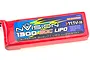 nVision 11.1V 1300mAh 30C LiPo battery pack in a red shrink-wrap casing with blue and yellow branding label.