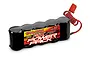 Traxxas 6V 1200mAh Series 1 NiMH flat receiver battery pack with a red connector and coiled wires on a white background.