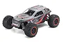 Kyosho Fazer Mk2 Rage 2.0 1/10 scale RC monster truck in grey and red, featuring off-road tires and a detailed roll cage body.