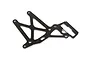 A Rovan carbon fibre rear upper plate brace for RC vehicles shown against a white background.