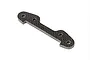 A Rovan carbon fibre front lower suspension arm pin brace with four mounting holes against a white background.