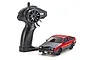 Kyosho First Mini-Z Toyota Sprinter Trueno AE86 RC car in red and black with its matching black pistol-grip remote controller.