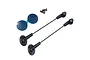INOV8 X-Lite Anti Tuck System including two black rods with mounts, two small screws, and a blue adhesive backing piece on a white background.