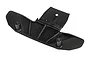 A black plastic Traxxas front angled skid plate for RC vehicles, shown from an angled perspective against a white background.