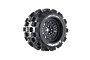 Louise 3.8" MT-Mcross (Sport Compound) Tyres on (1/2" Offset) Black Rims - Glued Wheels 2Pcs L-T3276X