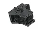 A black plastic two-speed gearbox assembly for an RC car, featuring exposed gears and mounting points.