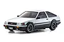 Kyosho Mini-Z Toyota AE86 Corolla Levin RC Drift Car Electric AWD RTR - White/Black 32641WBK