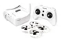 BetaFPV Cetus X FPV drone bundle including a white drone, FPV goggles, and a remote controller on a white background.