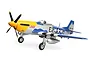 E-Flite RC Plane P-51D Mustang 1.5m Warbird BNF Basic with AS3X and Safe Select Technology EFL01250