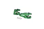 GPM Aluminium Steering Bellcrank and Drag Link Assembly - Green MGG048-G