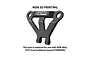 GPM Aluminium Front Bumper Mount Brace - Black TXMM331F-BK