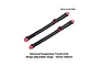 GPM Aluminium and Nylon Adjustable Front or Rear Suspension Limit Straps 2Pcs - Black and Red LMT21213/SP-R-BK