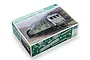 Trumpeter 1/35 scale Wehrmacht Locomotive V188 plastic model kit box showing artwork of a camouflaged train emerging from a tunnel.